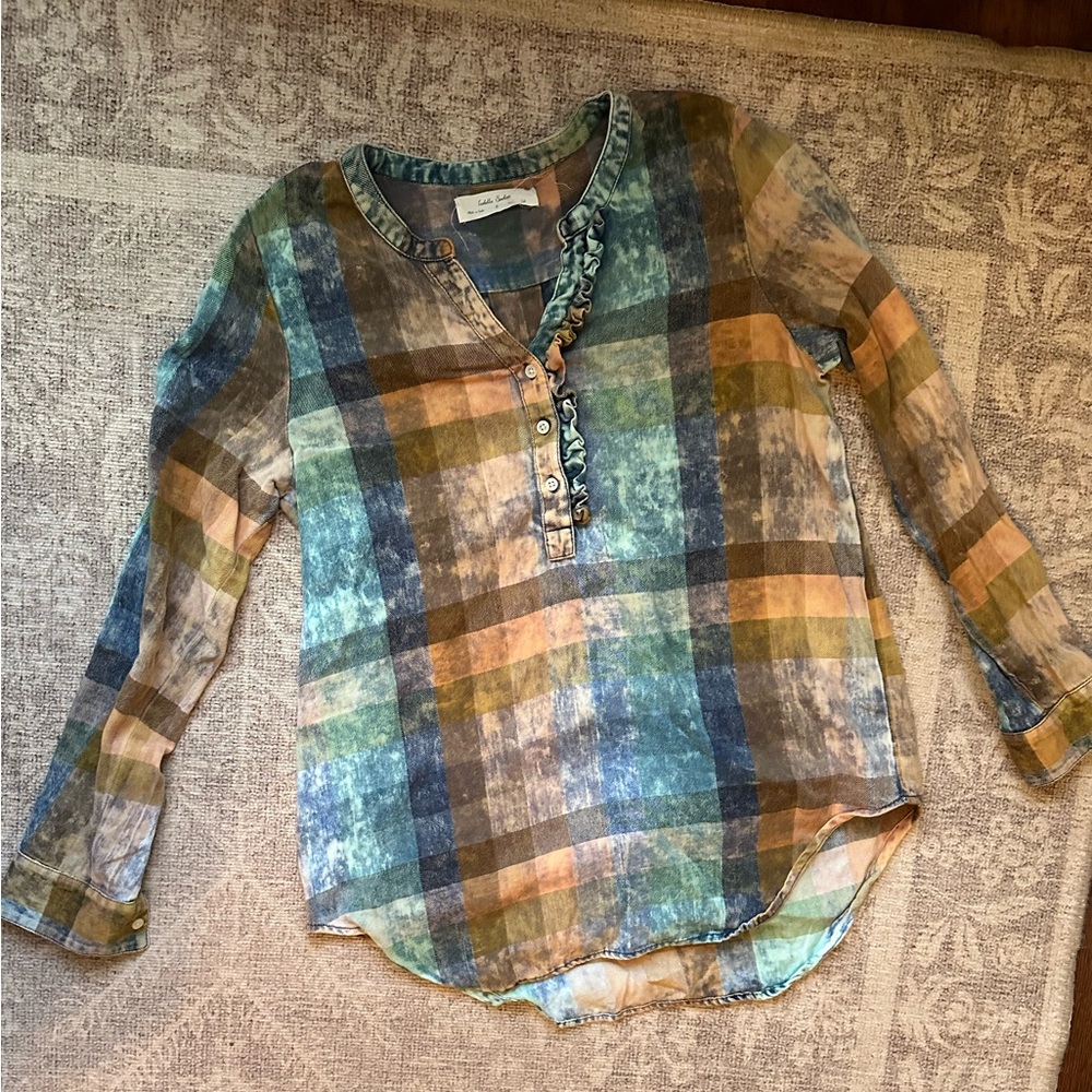 Anthropologie plaid flannel shirt